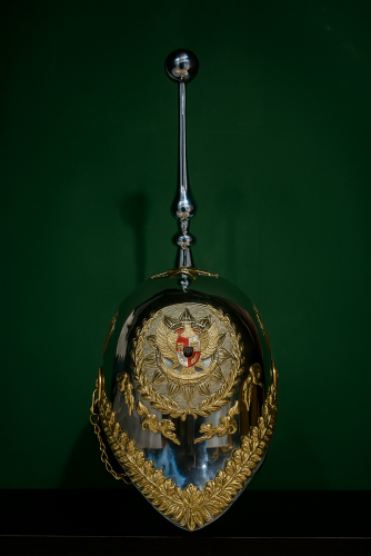 Helm Paspampres Tembaga/Kuningan | Kerajinan Logam Premium & Custom