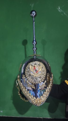 Helm Tembaga Custom Ukiran Premium