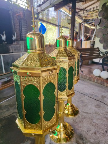 Lampu Dinding Tembaga Maroko Eksotis