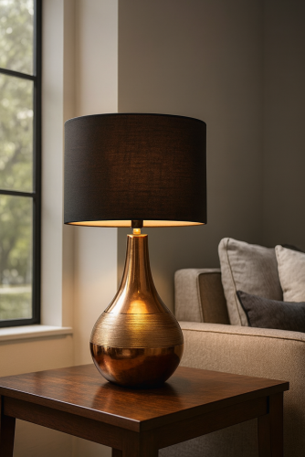 Lampu Meja Tembaga – Lampu Dekorasi Copper Premium & Elegan