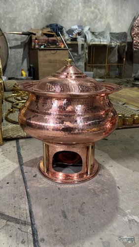 Pemanas Makanan Tembaga Handmade Eksklusif