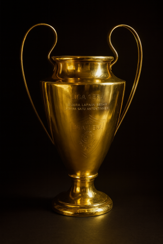 Piala Modern Art Tembaga/Kuningan | Trophy Metal Premium Custom