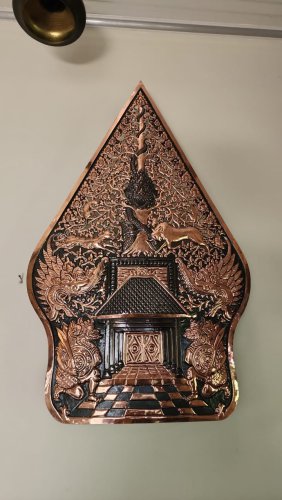Relief Gunungan Wayang Tembaga Custom