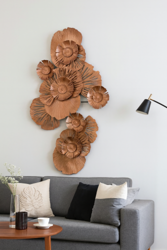Wall Decor Daun Tembaga – Hiasan Dinding Copper Leaf Elegan & Premium